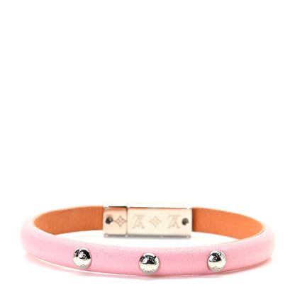 Louis Vuitton Calfskin Yummy LV Bracelet 17 Pink 1 of 5
