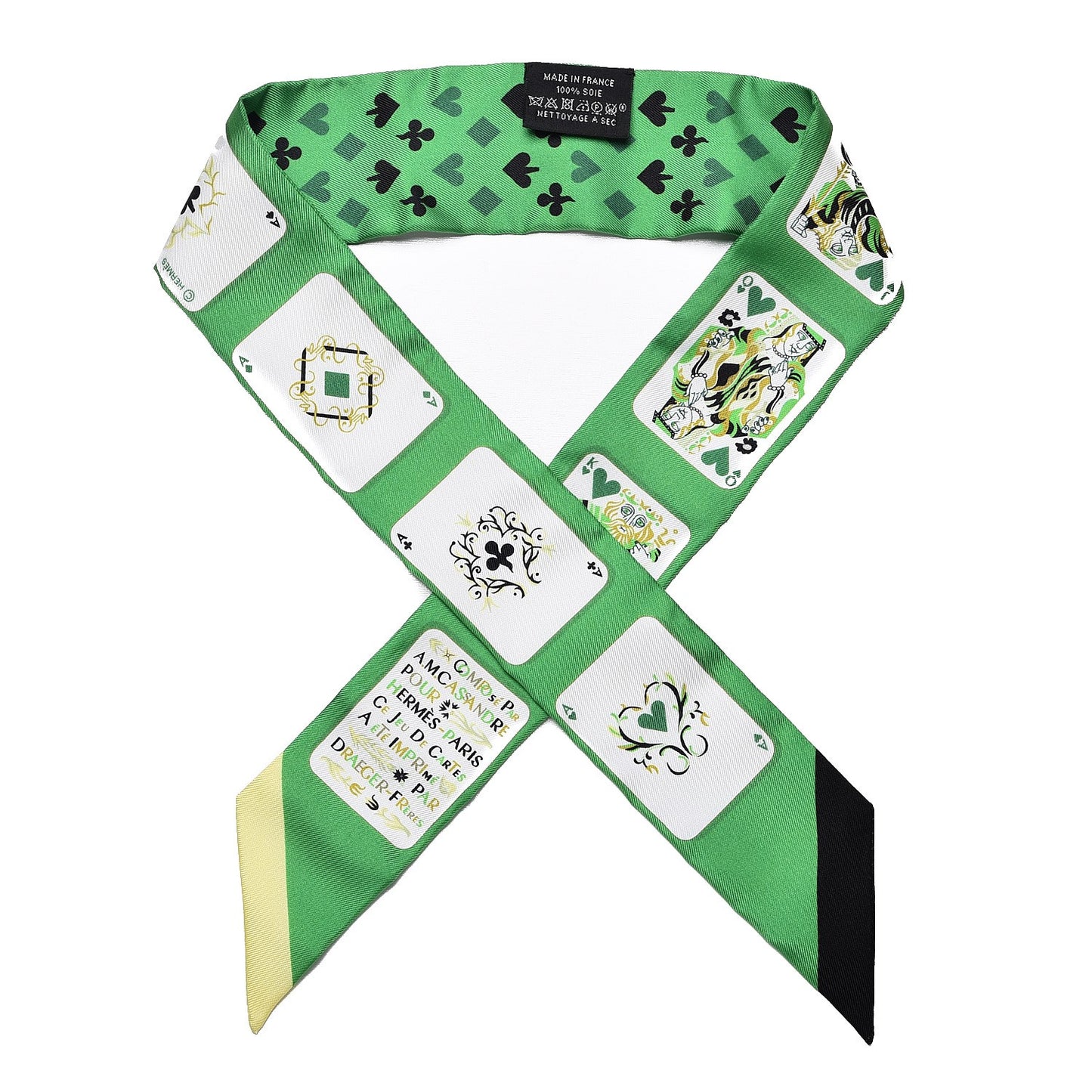 Silk Jeu de Cartes Twilly Vert Emeraude Black Jaune Soufre