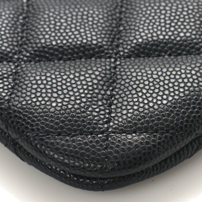 Chanel Caviar Quilted Small Cosmetic Case Black 8 of 9