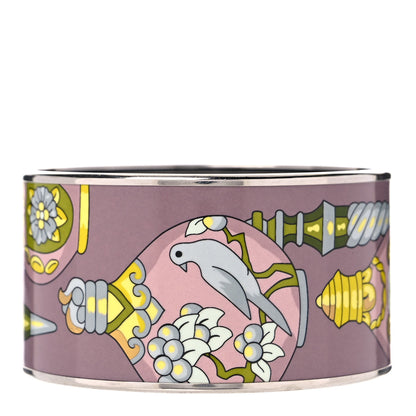 Hermes Enamel Printed Qu Importe Le Flacon Extra Wide Bracelet 62 1 of 5