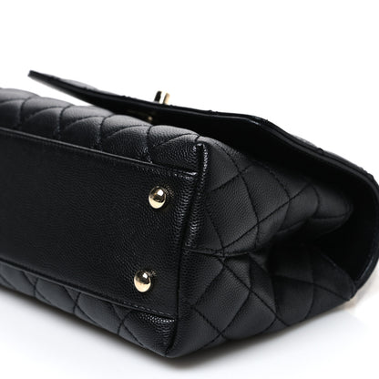 Chanel Caviar Quilted Mini Coco Handle Flap Black 10 of 11