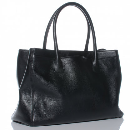 Chanel Calfskin Cerf Executive Shopper Tote Black 3 of 7