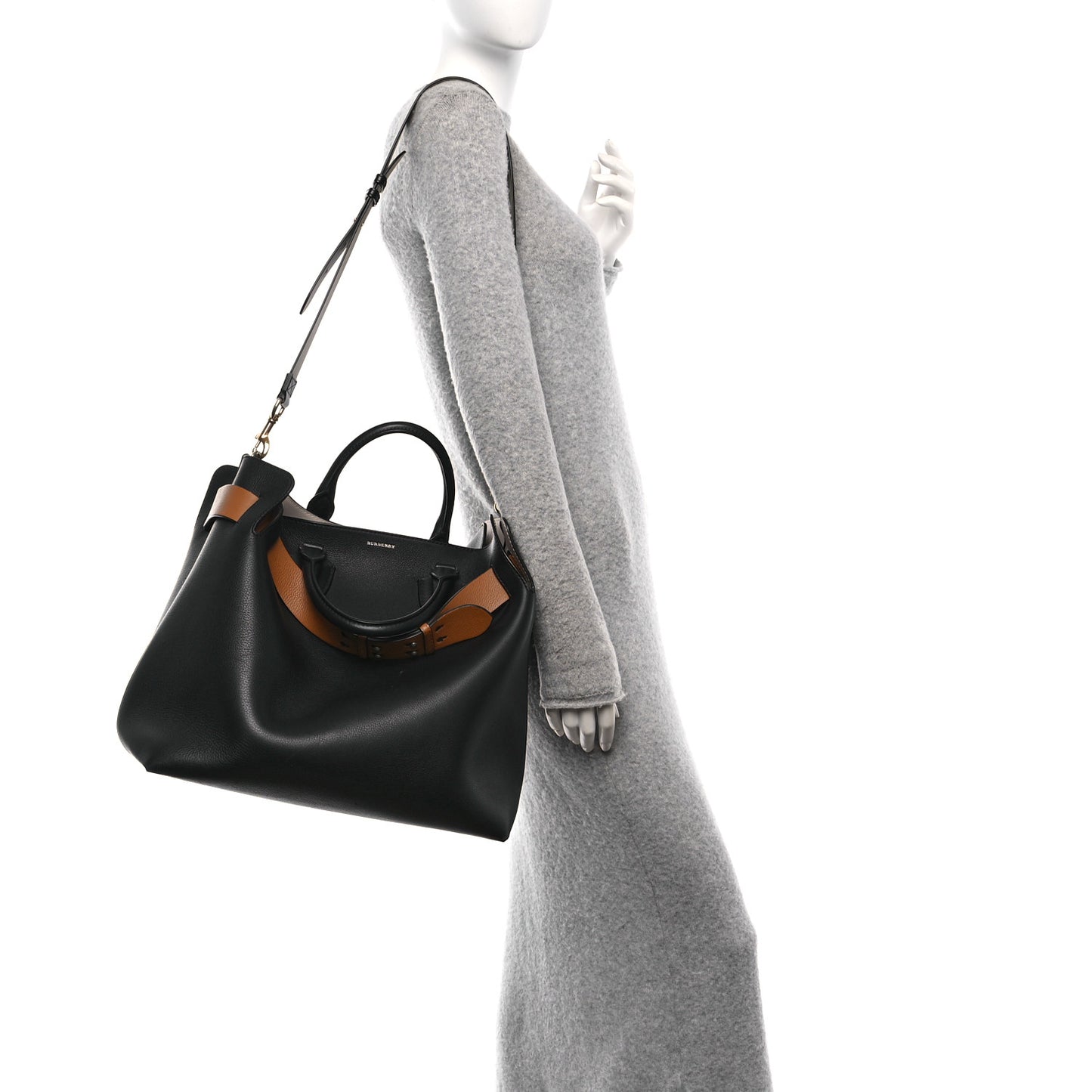 Marais Calfskin Large Belt Bag Black