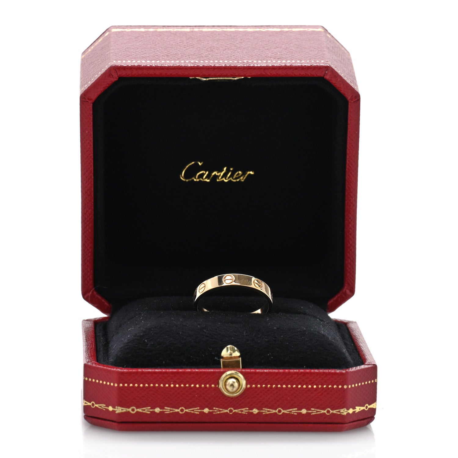 Cartier 18K Yellow Gold 3.5mm LOVE Wedding Band Ring 58 8.5 5 of 5