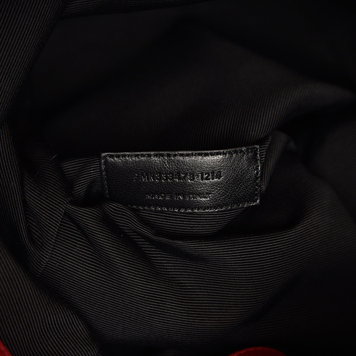 Saint Laurent Calfskin Medium Rider Bucket Bag Red 5 of 9