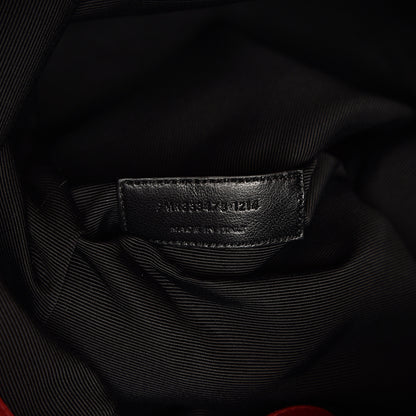 Saint Laurent Calfskin Medium Rider Bucket Bag Red 5 of 9