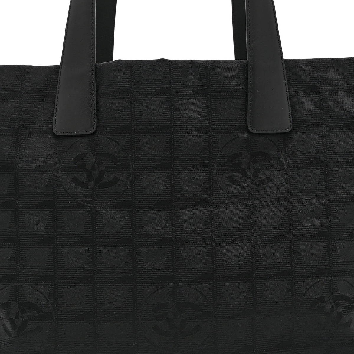 Chanel Nylon Medium Travel Tote Black 8 of 10