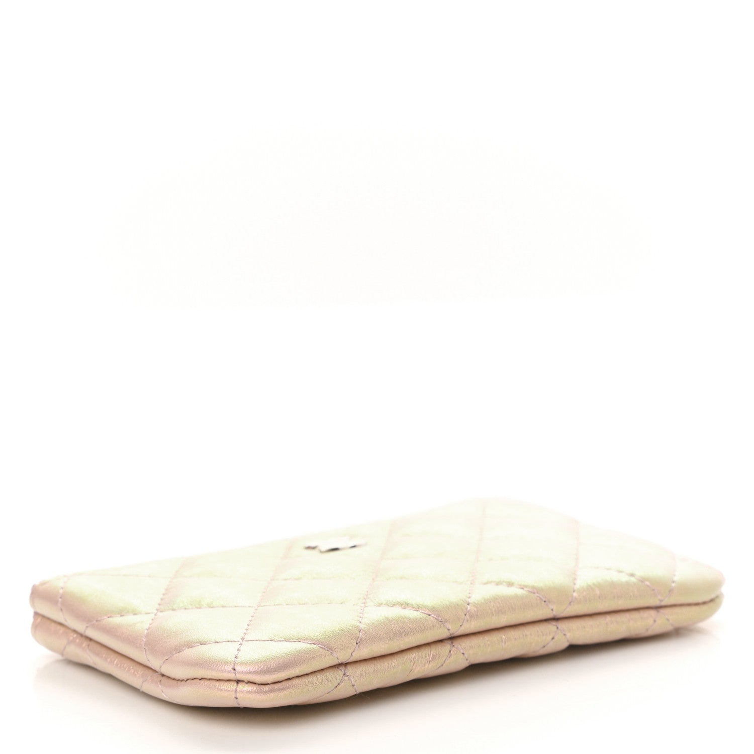 Chanel Iridescent Calfskin Quilted Small Cosmetic Case Pink 4 of 8