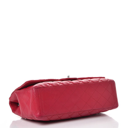 Chanel Lambskin Quilted Maxi Single Flap Fuchsia 5 of 11