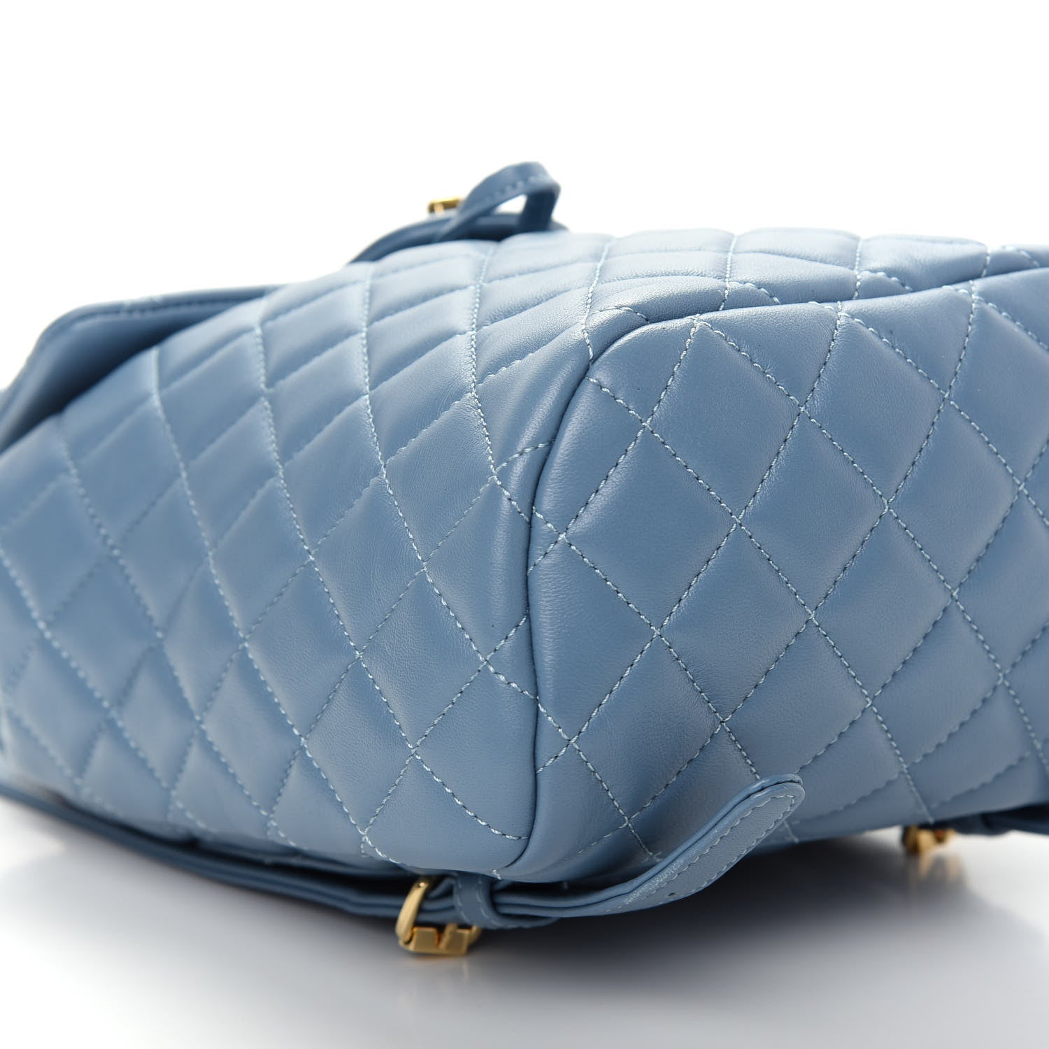 Chanel Calfskin Quilted Mini Urban Spirit Backpack Light Blue 5 of 9