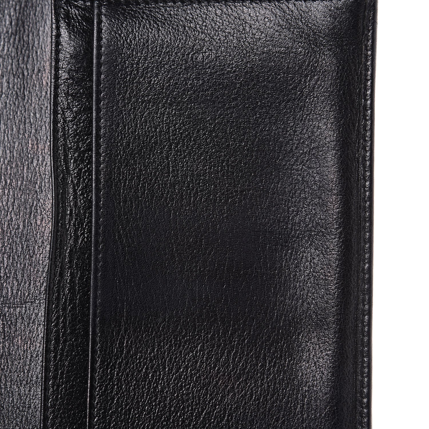 Chanel Goatskin Camellia Embossed Yen Wallet Black 11 of 11