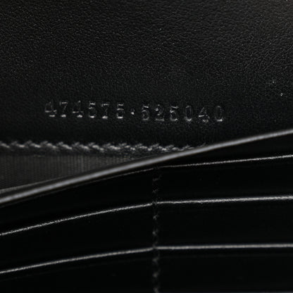 Gucci Calfskin Matelasse GG Marmont Chain Wallet Black 8 of 11