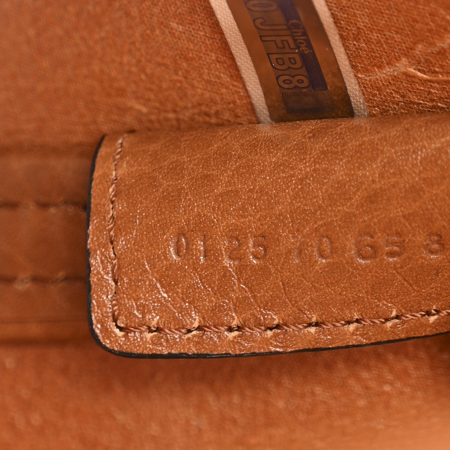Chloe Grained Calfskin Large Spin Tote Clay Brown 7 of 15