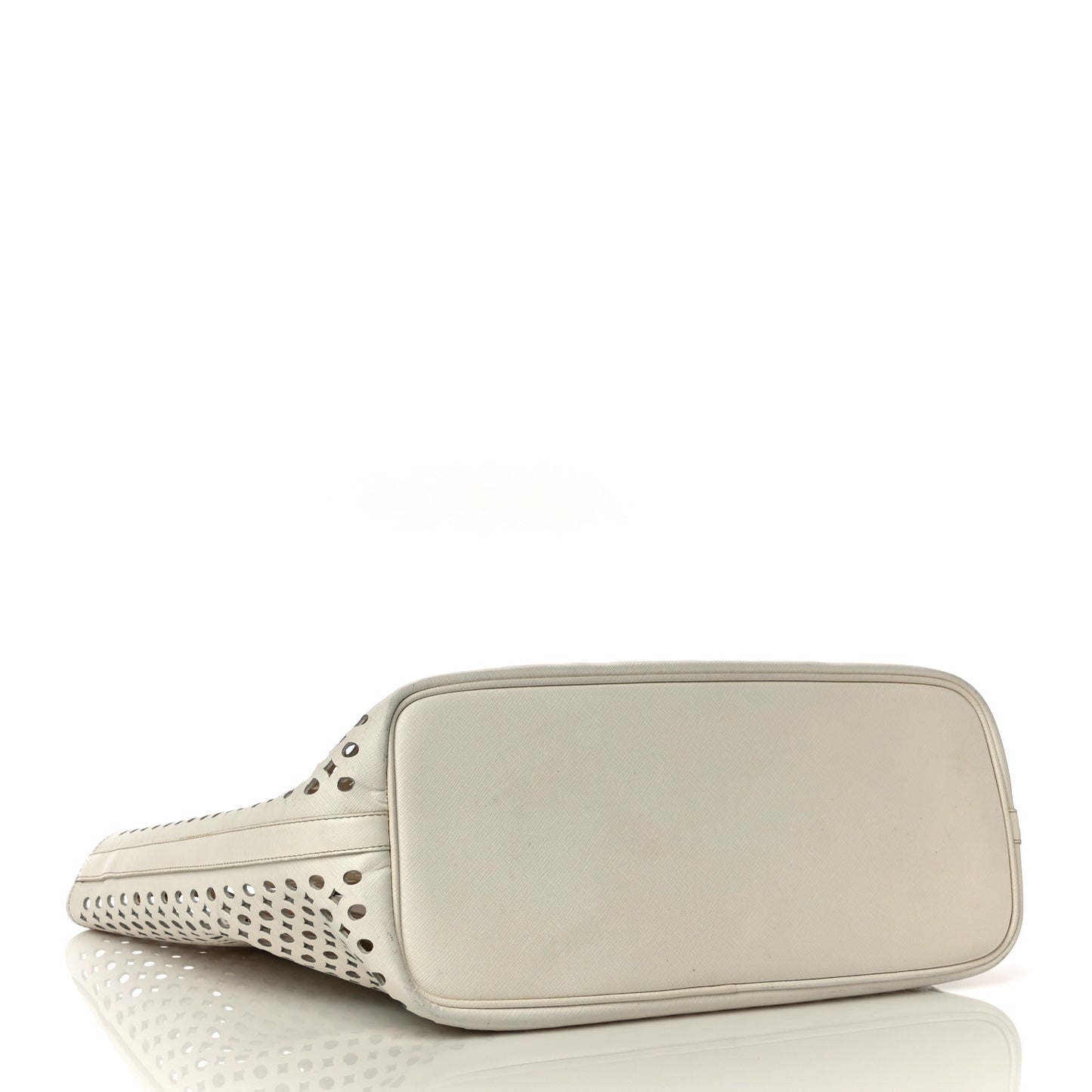 Saffiano Perforated Tote Talco