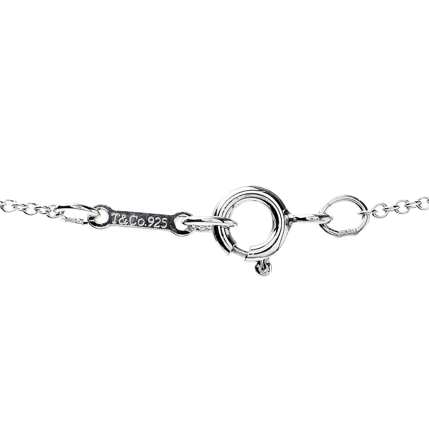 Tiffany Sterling Silver 16mm Elsa Peretti Cross Pendant Necklace 5 of 7