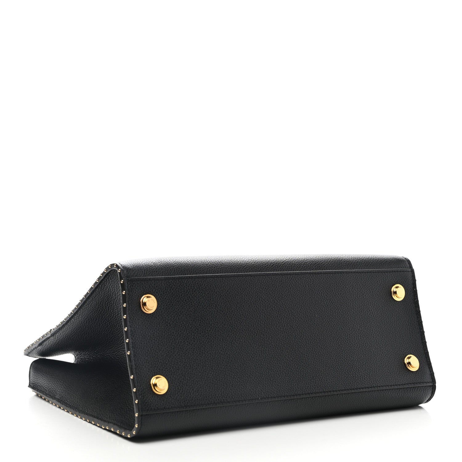Louis Vuitton Calfskin Studded City Steamer MM Black 4 of 10
