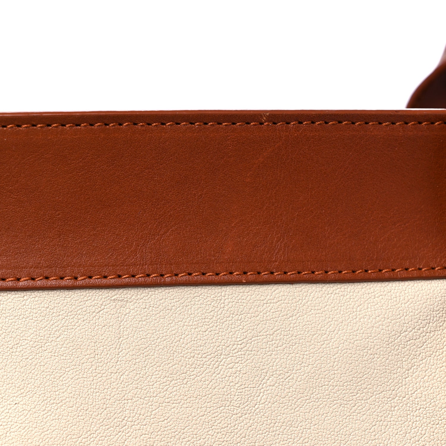 Chloe Calfskin Large Alice Satchel Husky White Tan 13 of 14