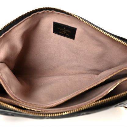Louis Vuitton Lambskin Embossed Monogram Coussin PM Black 5 of 12