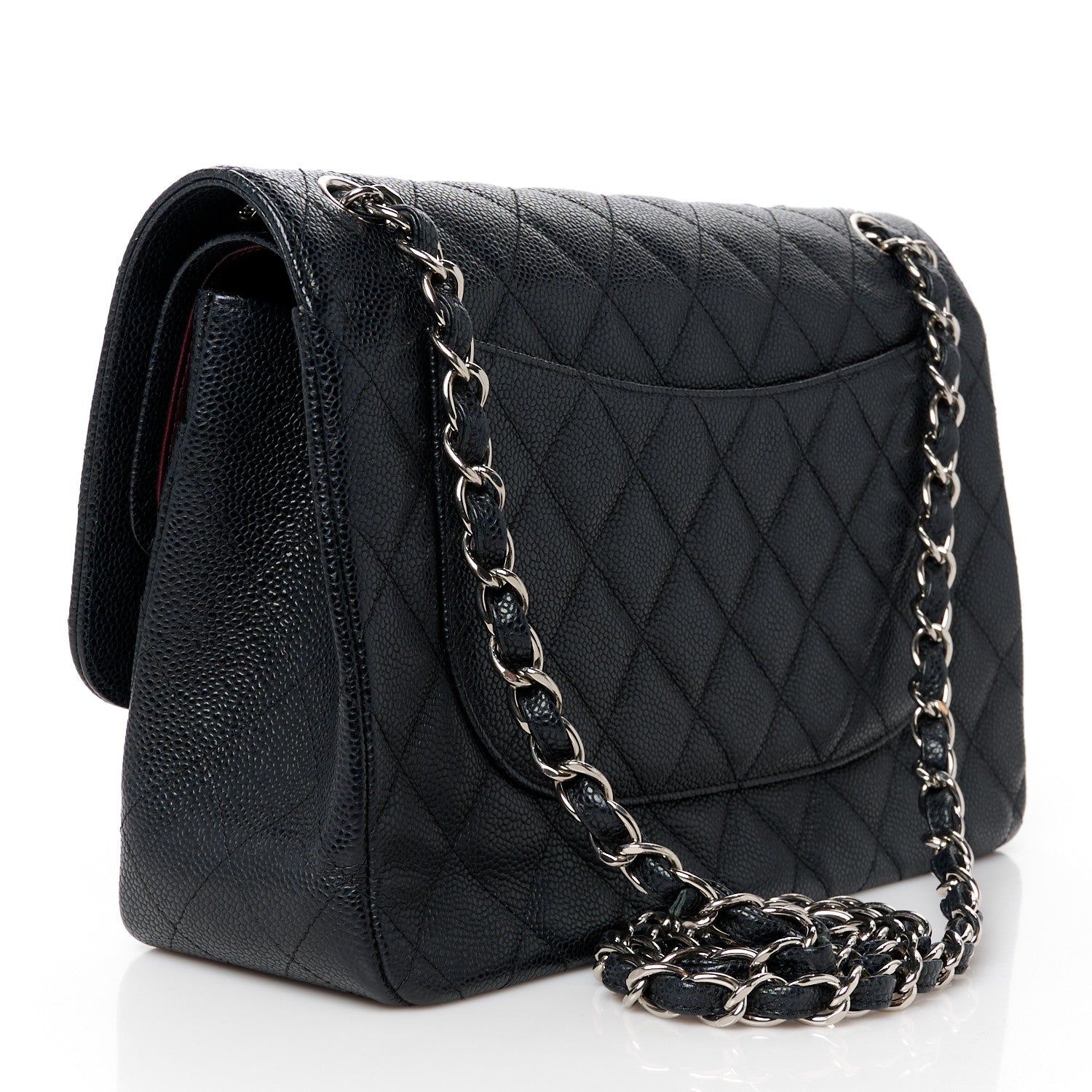 Chanel Caviar Quilted Jumbo Double Flap Black 3 of 11