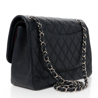 Chanel Caviar Quilted Jumbo Double Flap Black 3 of 11