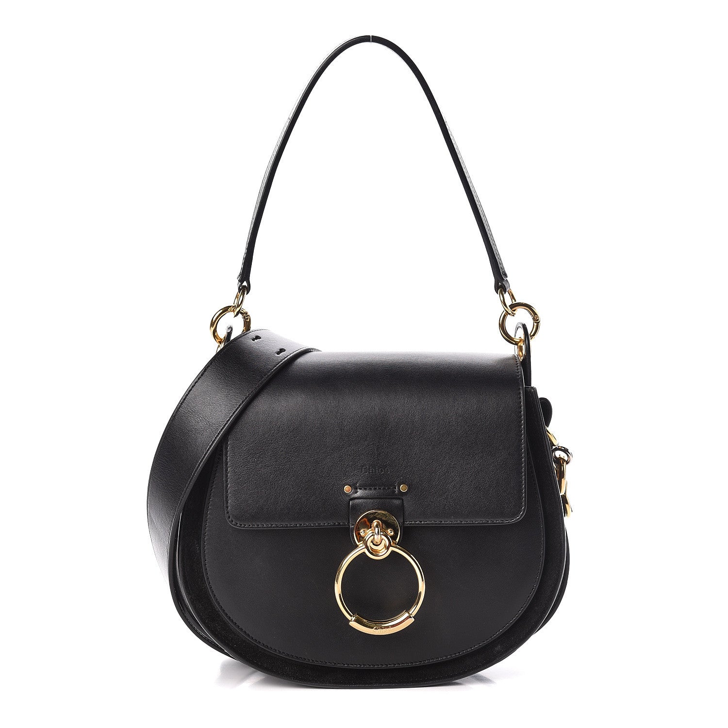 Chloe Calfskin Large Tess Bag Black 1 of 10