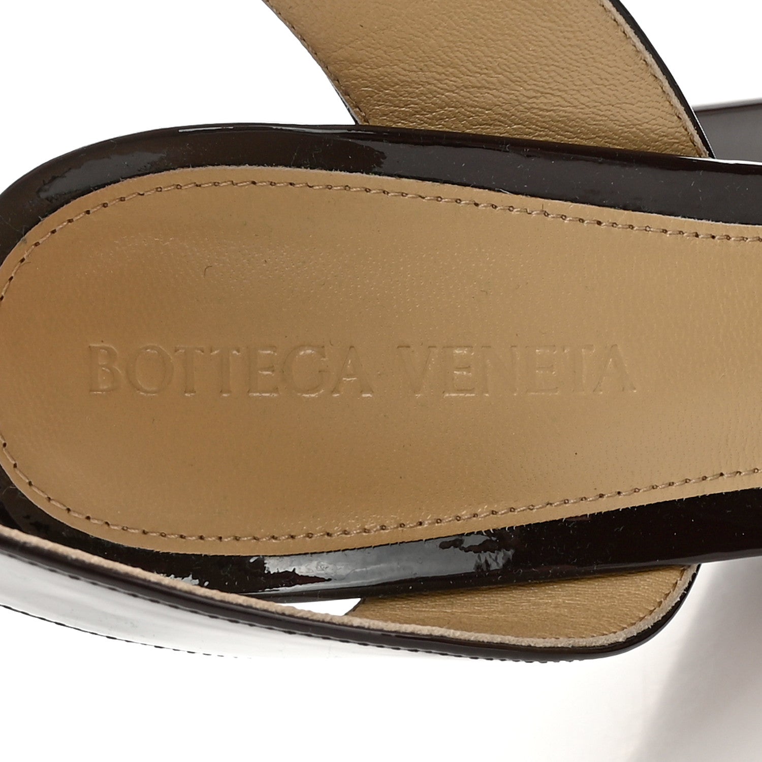 Bottega Veneta Supergloss Patent Tower 40/140mm Platform Pumps 37.5 Fondant 9 of 13
