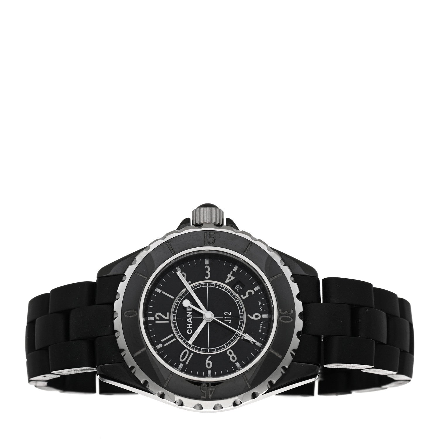 Chanel Stainless Steel Matte Ceramic 33mm J12 Quartz Watch Black 2 of 5