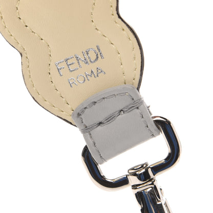 Fendi Vitello Liberty Pearl Bi-Color Scalloped Mini Strap You Burro Grigio Perla 4 of 4