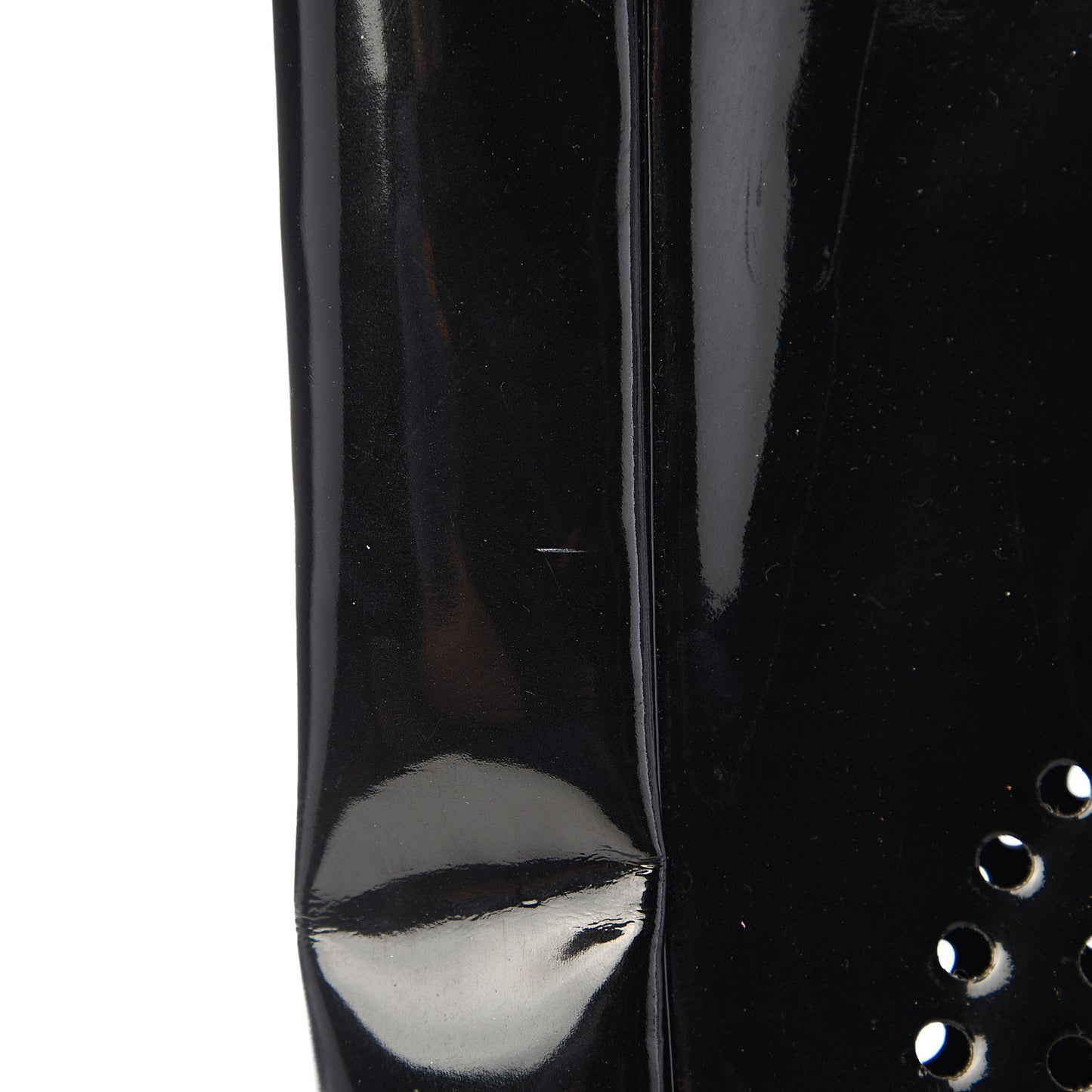 Patent Perforated CC Handle Bag Black