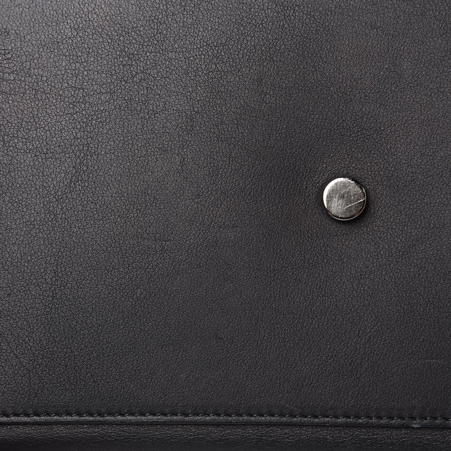 Smooth Calfskin Crocodile Embossed Small Monogram Downtown Cabas Black