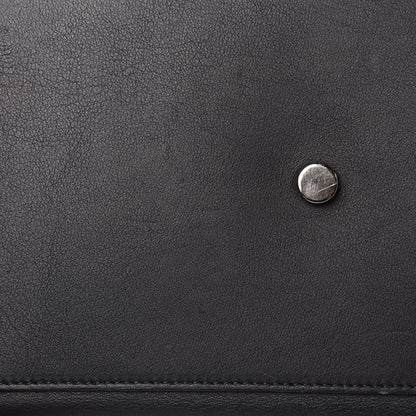 Saint Laurent Smooth Calfskin Crocodile Embossed Small Monogram Downtown Cabas Black 12 of 16