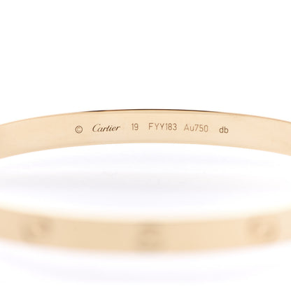 Cartier 18K Yellow Gold LOVE Bracelet 19 4 of 5