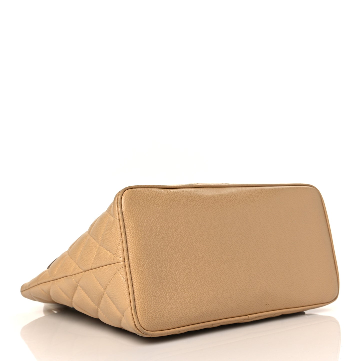 Caviar Quilted Medallion Tote Beige