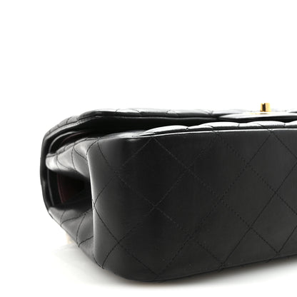 Chanel Lambskin Quilted Jumbo Double Flap  Black 9 of 10