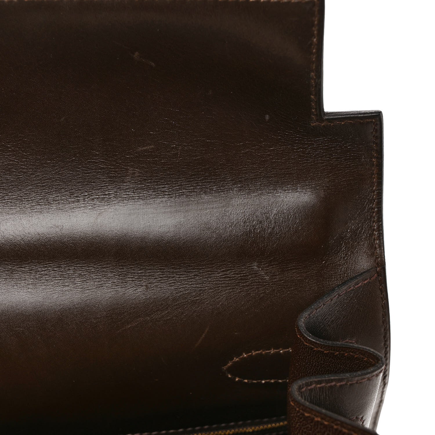 Hermes Box Kelly Sellier 35 Chocolate 11 of 12