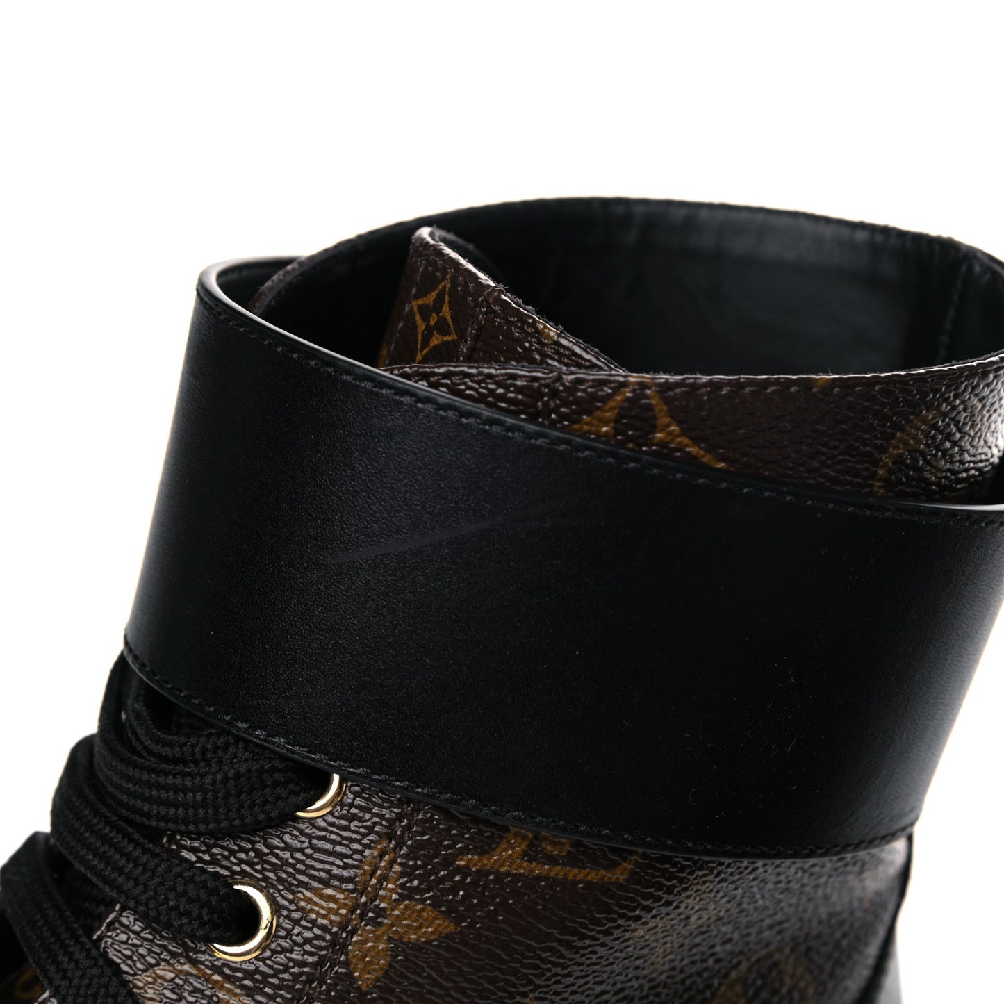 Calfskin Monogram Wonderland Flat Ranger Boots 39 Black