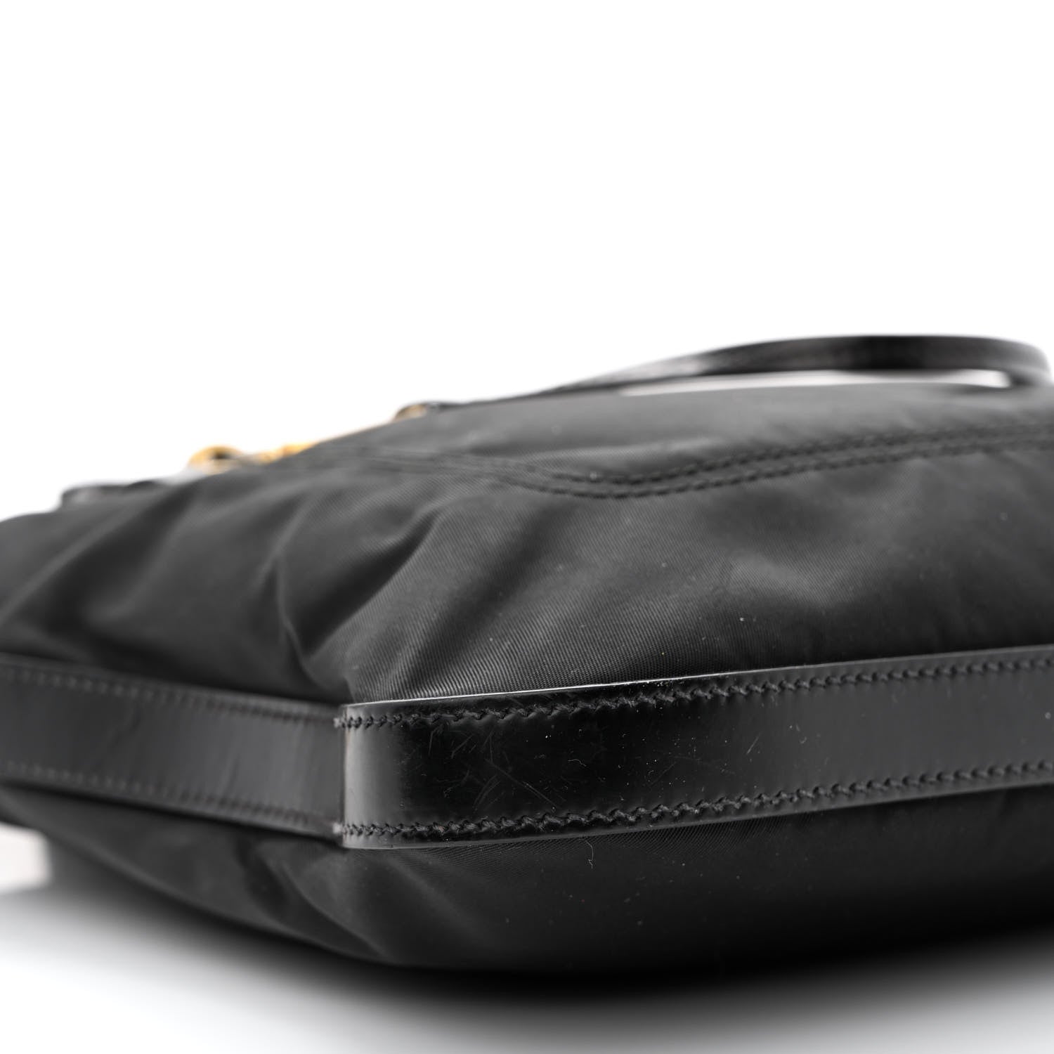 Prada Tessuto Nylon Calfskin Crossbody Bag Black 9 of 14