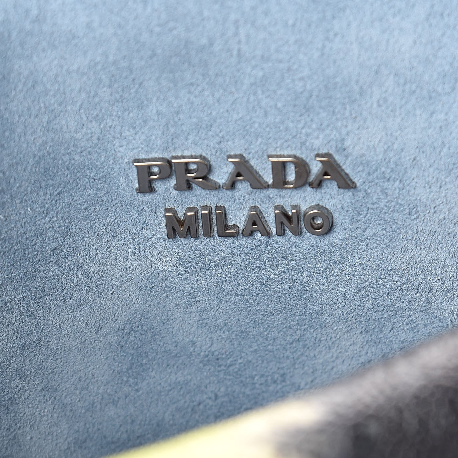 Prada Glace Calf Tie-Dye Print Etiquette Flap Black Lime 7 of 10