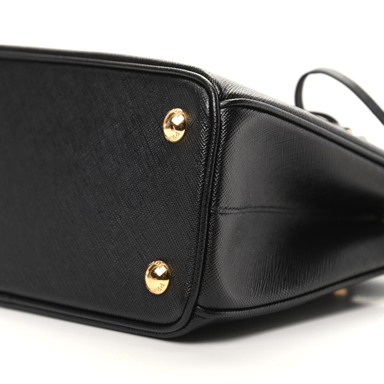 Prada Saffiano Lux Micro Galleria Shoulder Bag Black 8 of 8