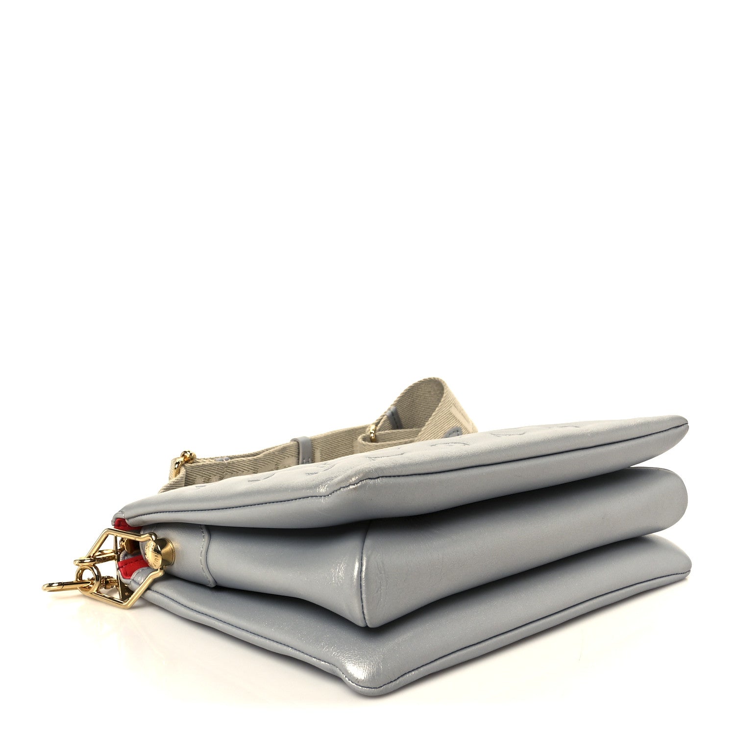 Louis Vuitton Metallic Lambskin Embossed Monogram Coussin PM Silver 4 of 12