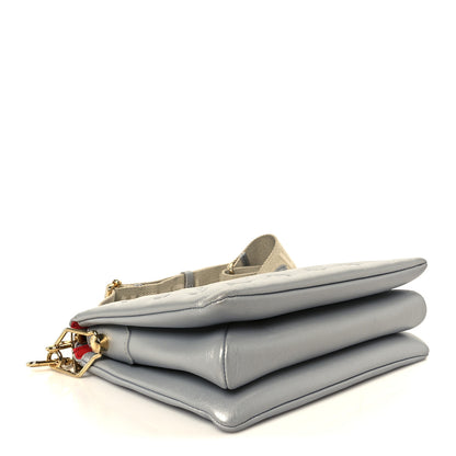 Louis Vuitton Metallic Lambskin Embossed Monogram Coussin PM Silver 4 of 12
