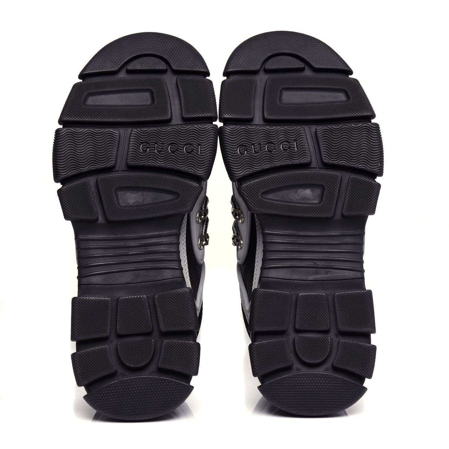 X SEGA Mesh Technical Canvas Calfskin Reflective Mens Flashtrek Sneakers 6 Silver Black