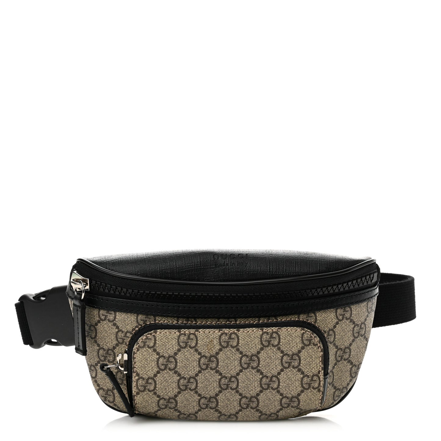 GG Supreme Monogram Belt Bag Black