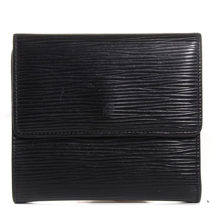 Louis Vuitton Epi Elise Wallet Black 1 of 8