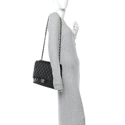 Chanel Caviar Quilted Maxi Double Flap Black 2 of 12