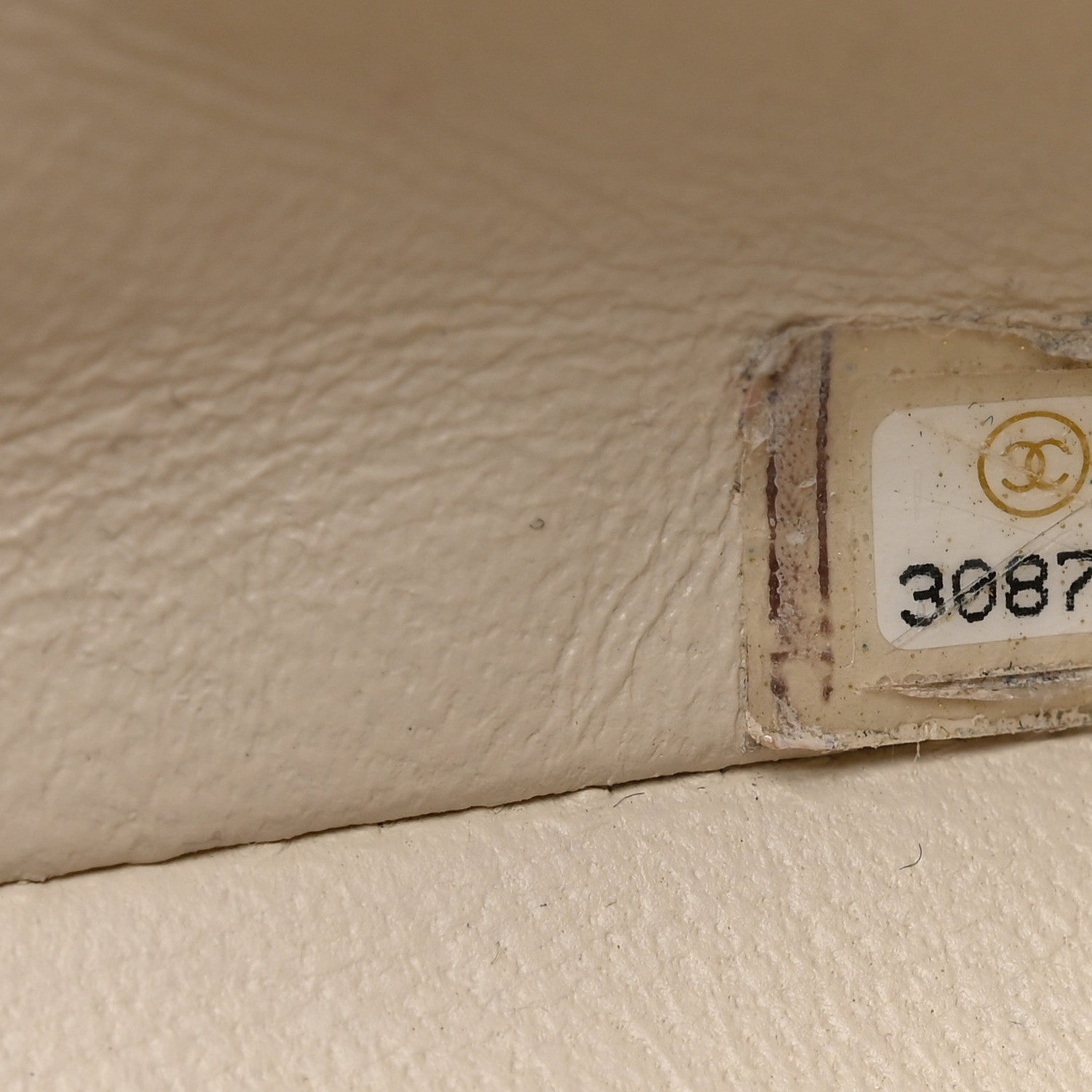Chanel Lambskin Chevron Quilted Mini Square Flap White 7 of 10