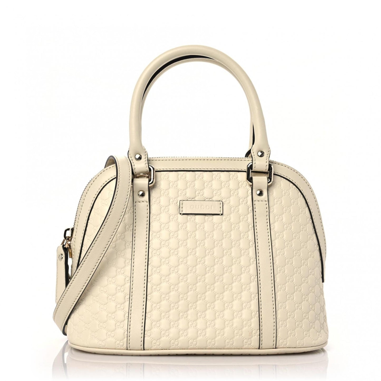 Soft Microguccissima Mini Dome Bag Ivoire