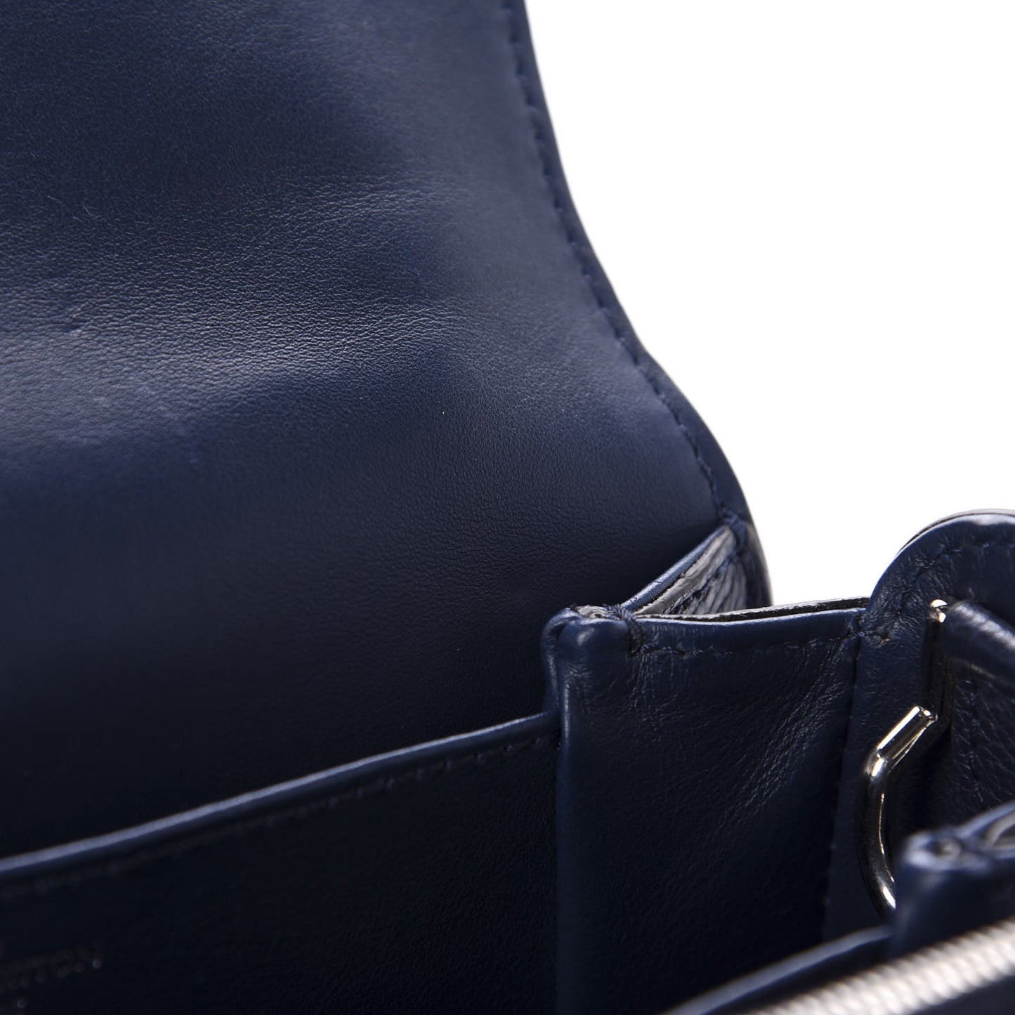 Grained Calfskin Vivienne NM Blue Marine