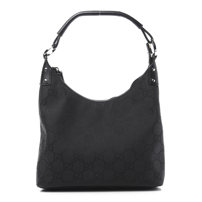 Gucci Nylon Monogram Small Hobo Black 1 of 11