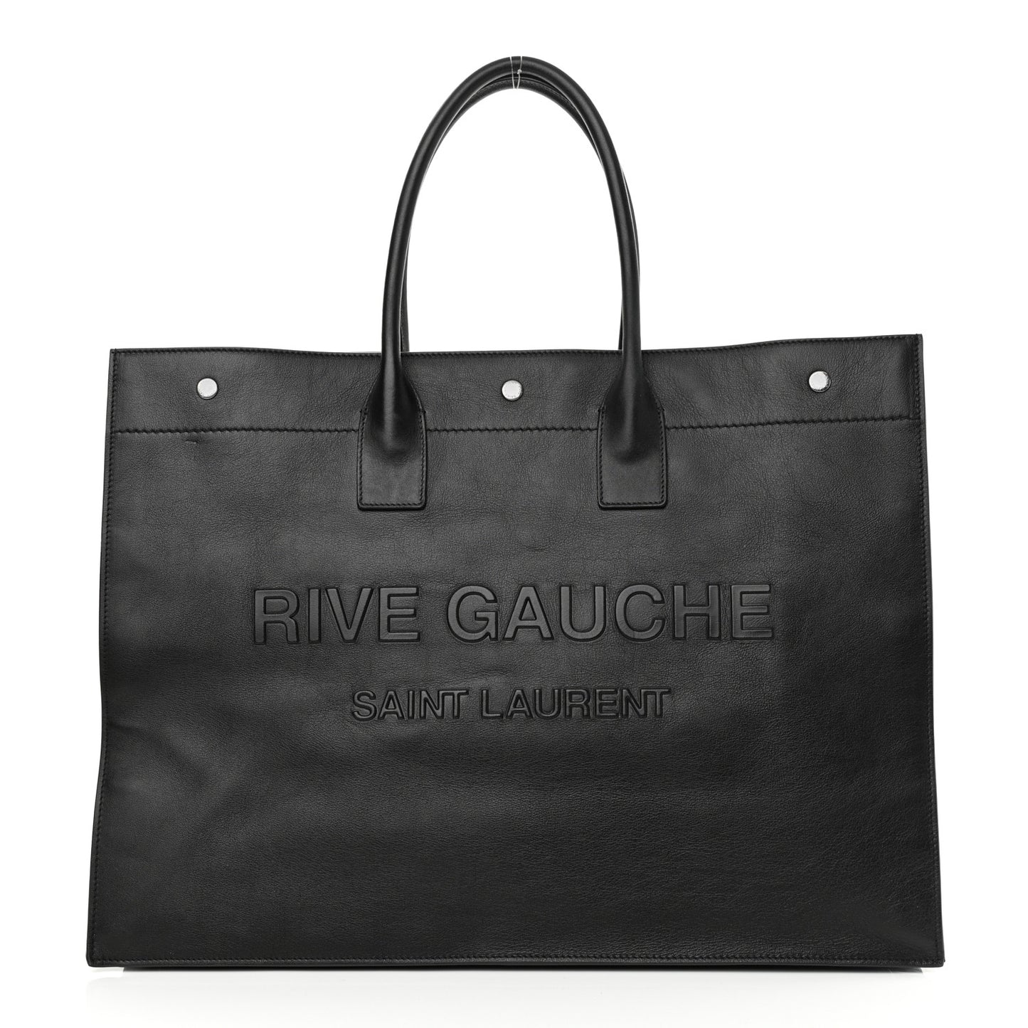 Vitello Rive Gauche Large Tote Black
